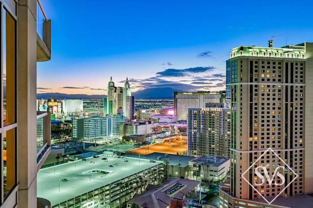 Apartment Two-Bedroom Conjoined Studio Suite W/Balcony & Strip View At Signature Las Vegas